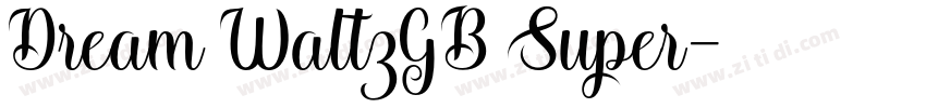 Dream WaltzGB Super字体转换